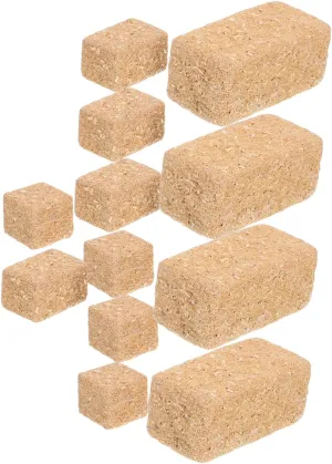 12Pcs Mini Faux Hay Bales for Dollhouse Decoration Realistic Decorative Straw Bales for Autumn Harvest Crafts Lightweight Miniature Farm Decor for Creative Displays