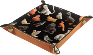3D Cartoon Animal Home Stacking Jewelry Organizer Trays, Convenient and Stylish Desk Drawer Organizer Tray for Women and Girls