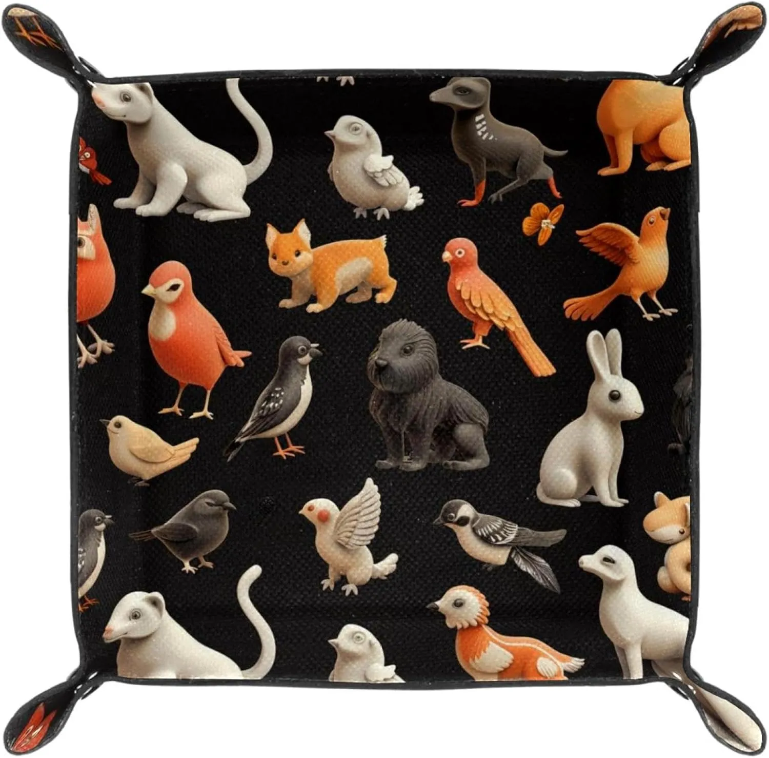 3D Cartoon Animal Home Stacking Jewelry Organizer Trays, Convenient and Stylish Desk Drawer Organizer Tray for Women and Girls