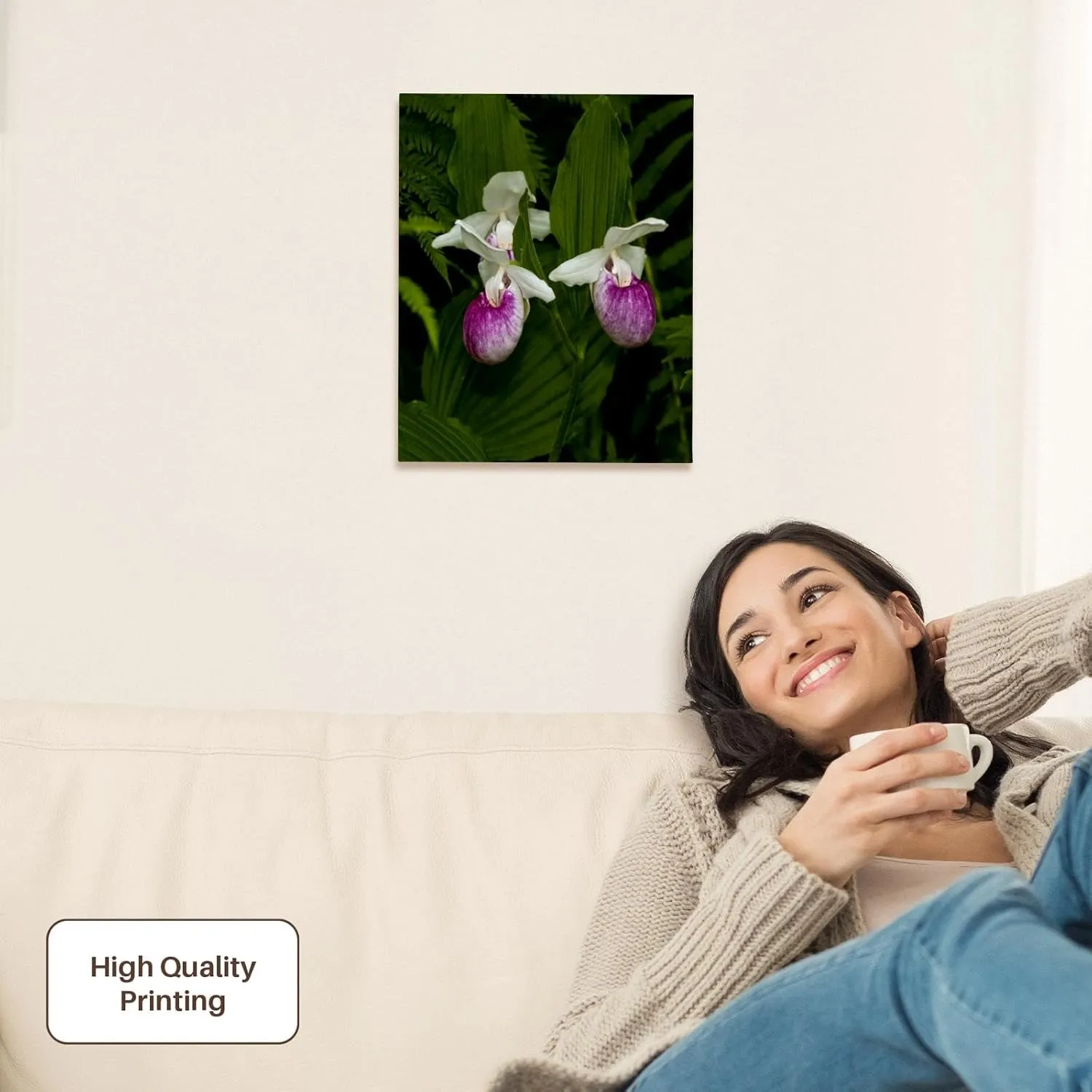 3dRose, USA, Minnesota, Lake Itasca, ladys slipper flower - US24 PHA0168 - Peter Hawkins, Museum Grade Canvas Wrap 11x14