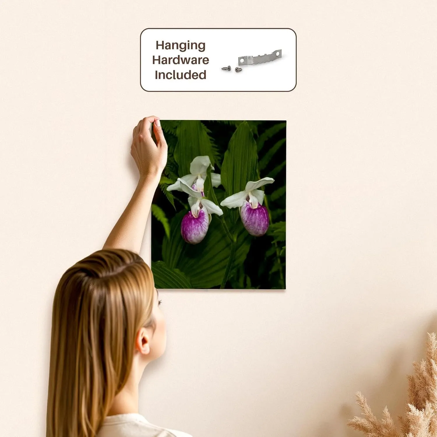 3dRose, USA, Minnesota, Lake Itasca, ladys slipper flower - US24 PHA0168 - Peter Hawkins, Museum Grade Canvas Wrap 11x14