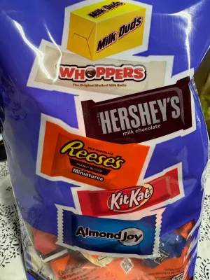 4 bags of herseys assorted bags of candy