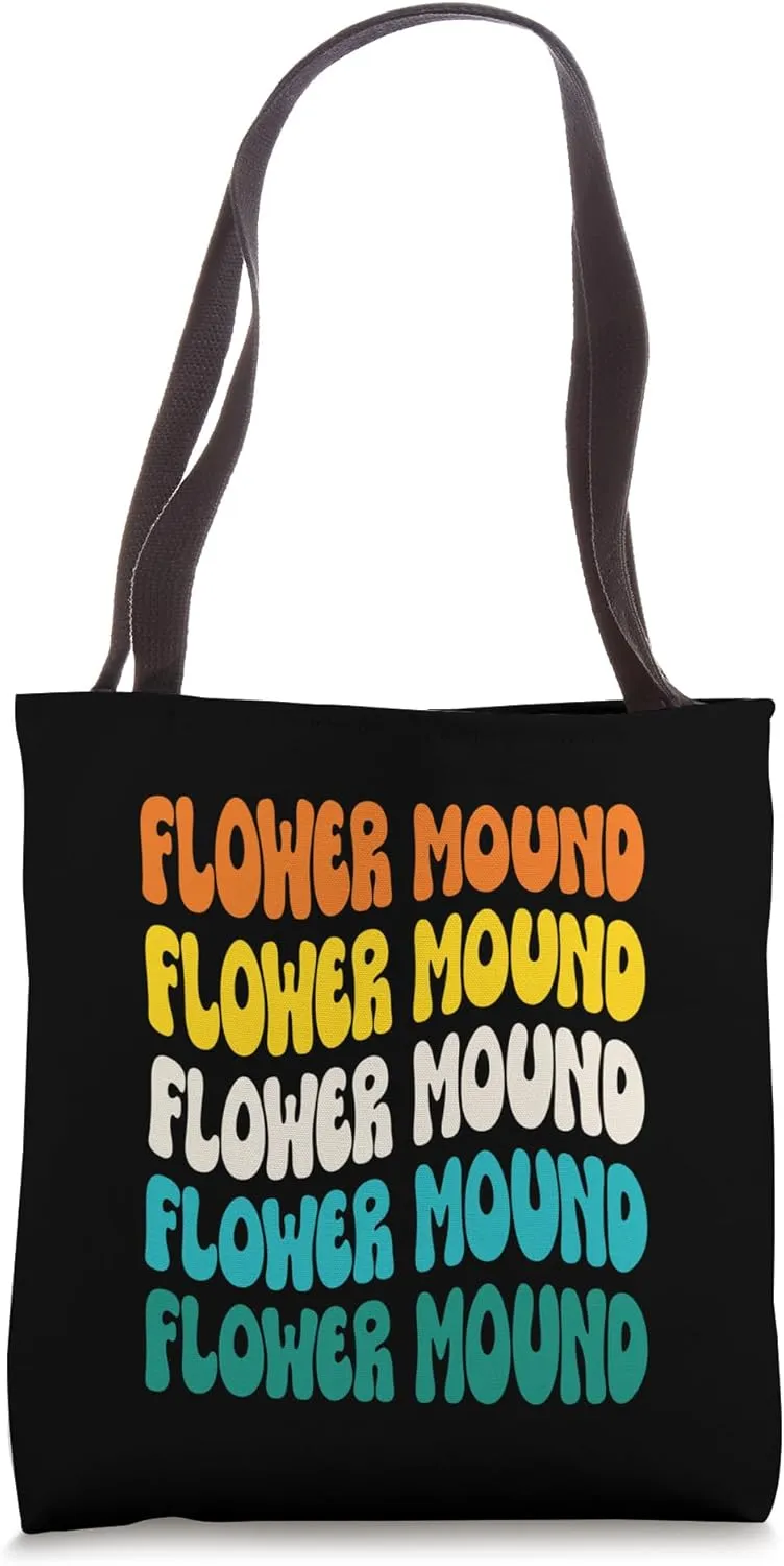 70s Flower Mound Tote Bag