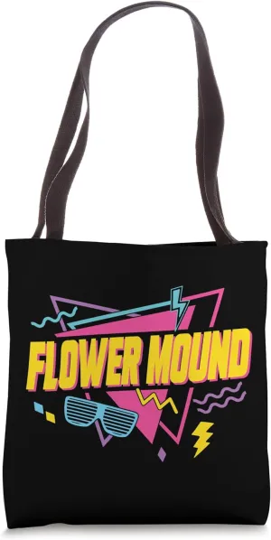 80s Flower Mound Tote Bag