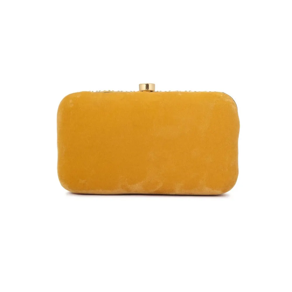 A Clutch Story Crystal Studded Clutch