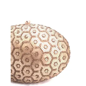 A Clutch Story Honeycomb Sequins Clutch