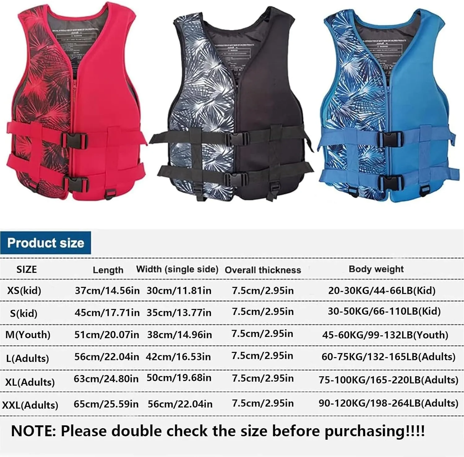 Adjustable Flotation Vest for Adults, Breathable Mesh Lightweight Buoyancy Aid, with Safety Buckles, for Water Activities, Swimming, Diving