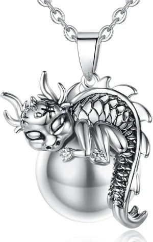 AEONSLOVE Harmony Ball Angel Chime Caller Necklace - Llamador De Angeles - 30 & 45 Inch Chains