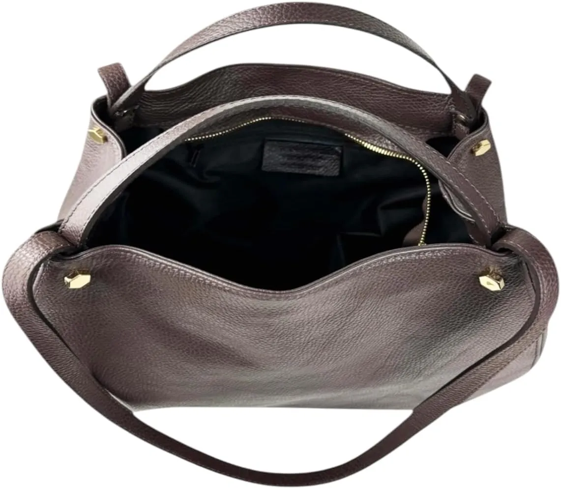 Alfa Handbag, Genuine Leather Made in Italy