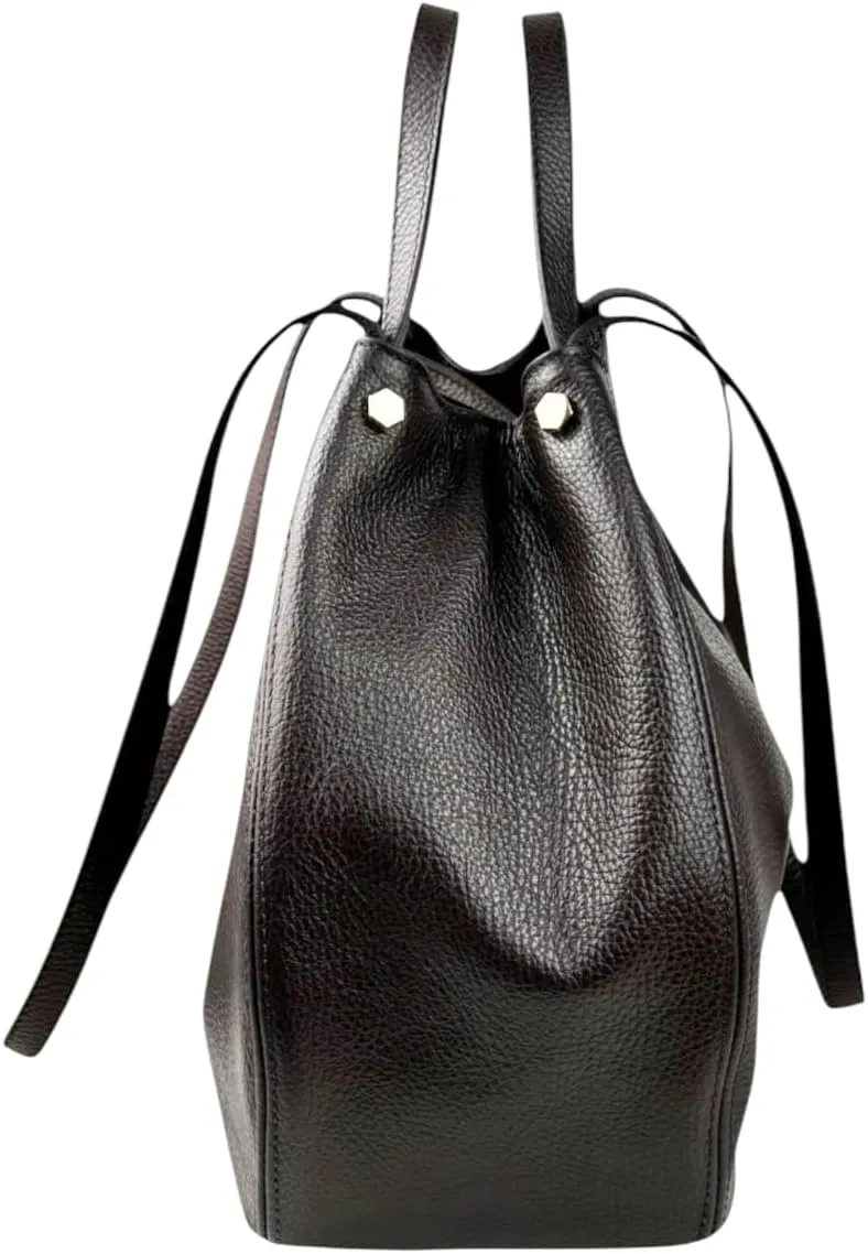 Alfa Handbag, Genuine Leather Made in Italy