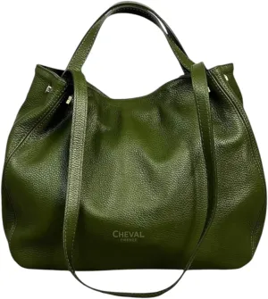 Alfa Handbag, Genuine Leather Made in Italy
