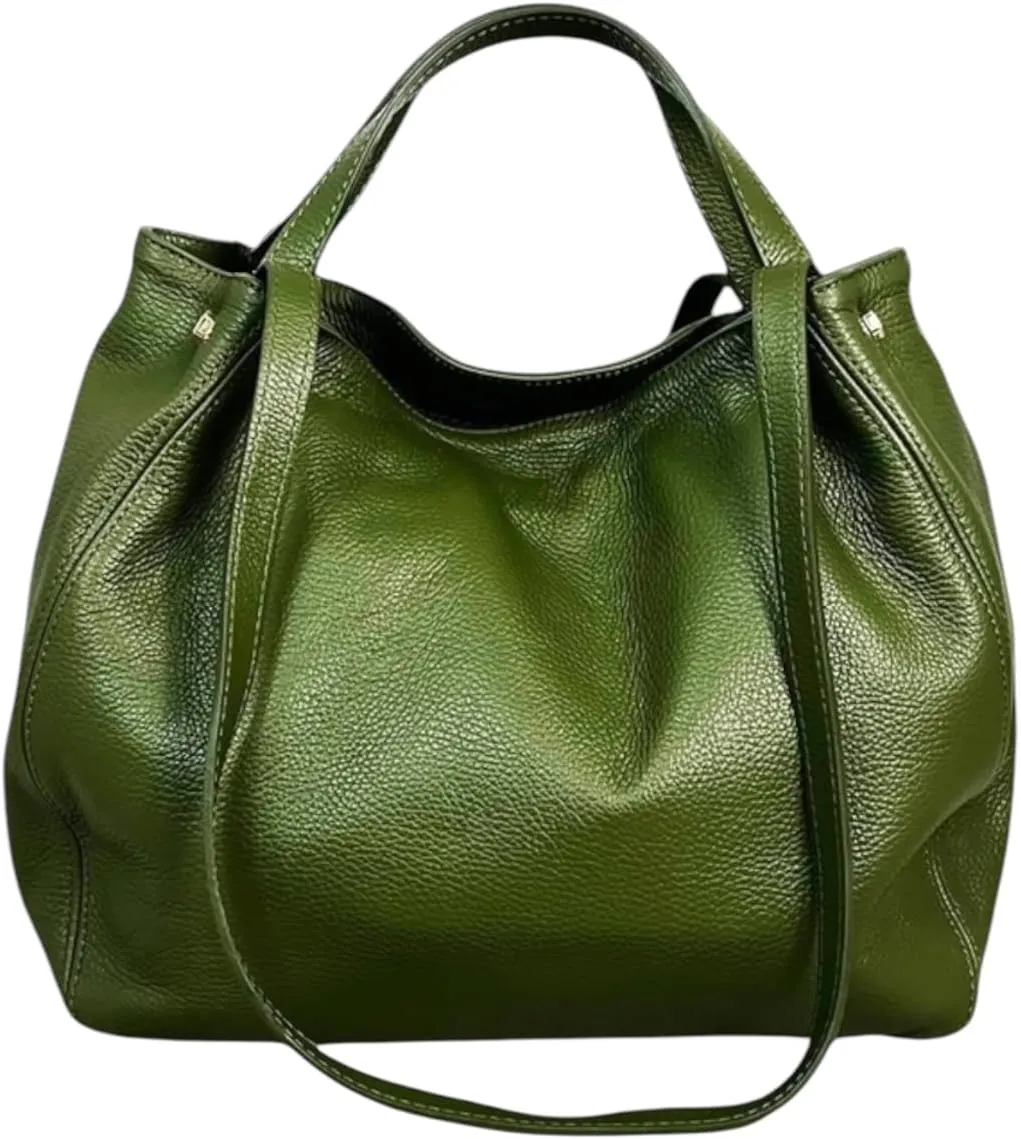 Alfa Handbag, Genuine Leather Made in Italy