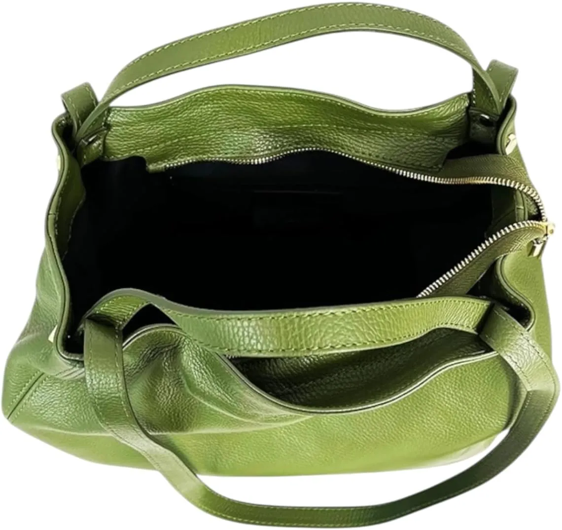 Alfa Handbag, Genuine Leather Made in Italy