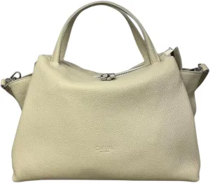 Algedi Handbag, Genuine Leather Made in Italy
