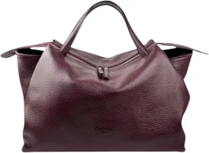 Algedi Handbag, Genuine Leather Made in Italy