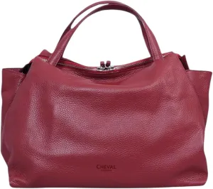 Algedi Handbag, Genuine Leather Made in Italy