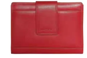 Alive With Style 'Joy' Leather Wallet by Modapelle in Cobalt/Multi-Purple/Multi-Red/Multi