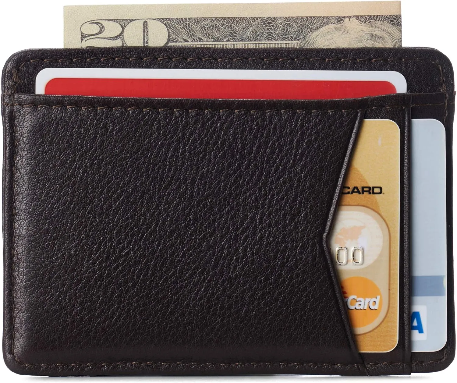 Alpine Swiss RFID Minimalist Oliver Front Pocket Wallet For Men Leather Comes in a Gift Box