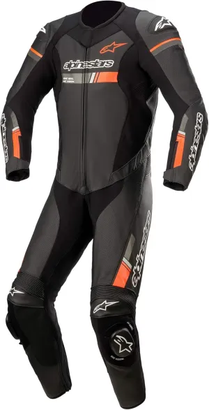 Alpinestars GP Force Chaser Leather One Piece Suit (54) (Black/Red Fluorescent)