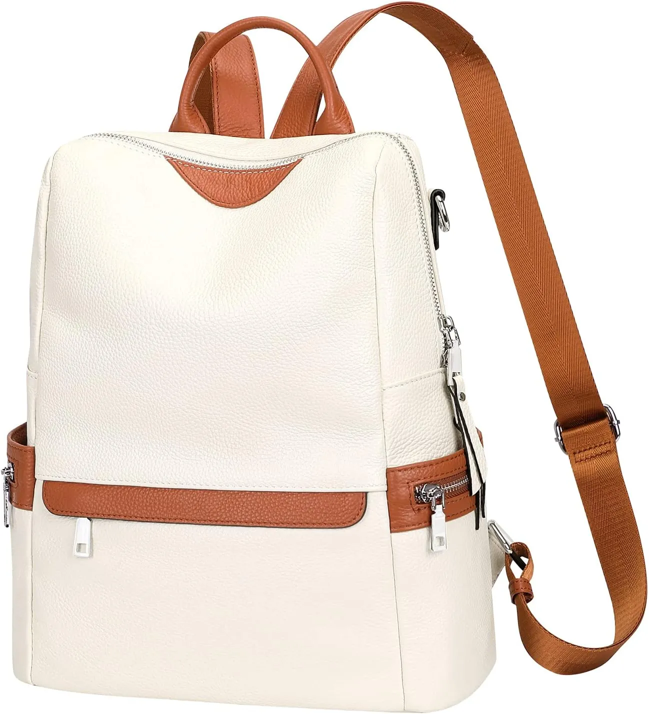 ALTOSY Leather Backpack for Women Elegant Genuine Backpack Purse Ladies Leather Shoulderbag