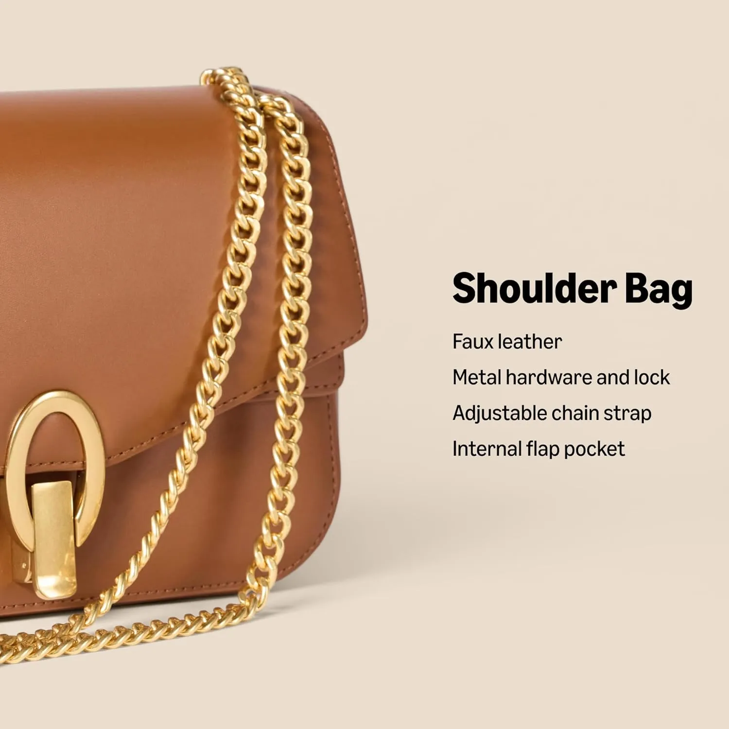 Amazon Essentials Women's Chain Shoulder Bag