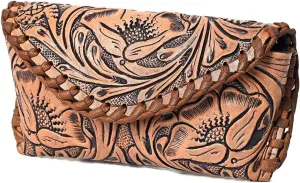 American Darling Sunglass Case Hand Tooled Genuine Leather Women Bag Western Handbag Purse