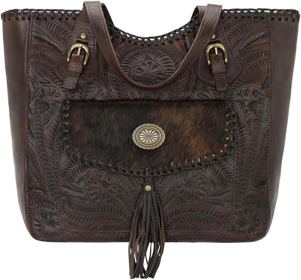 American West Leather Concealed Carry Tote, Women's Handbag