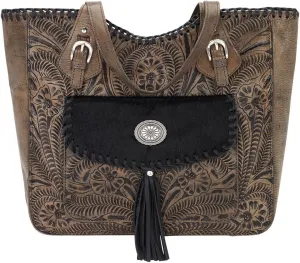 American West Leather Concealed Carry Tote, Women's Handbag