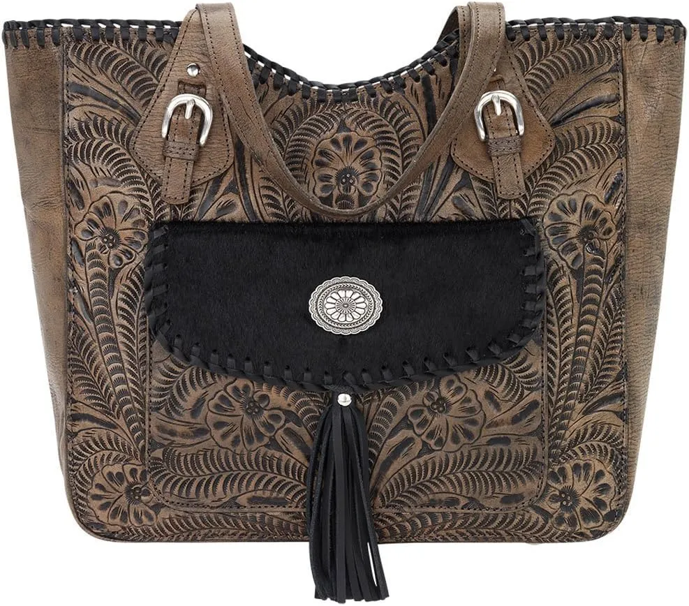 American West Leather Concealed Carry Tote, Women's Handbag
