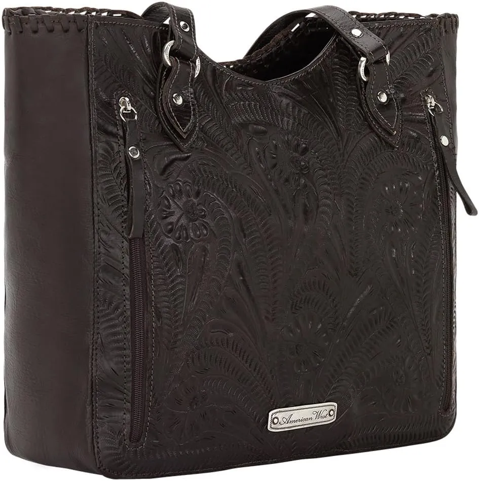 American West Leather Concealed Carry Tote, Women's Handbag