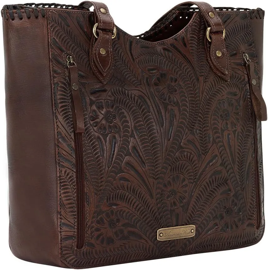 American West Leather Concealed Carry Tote, Women's Handbag