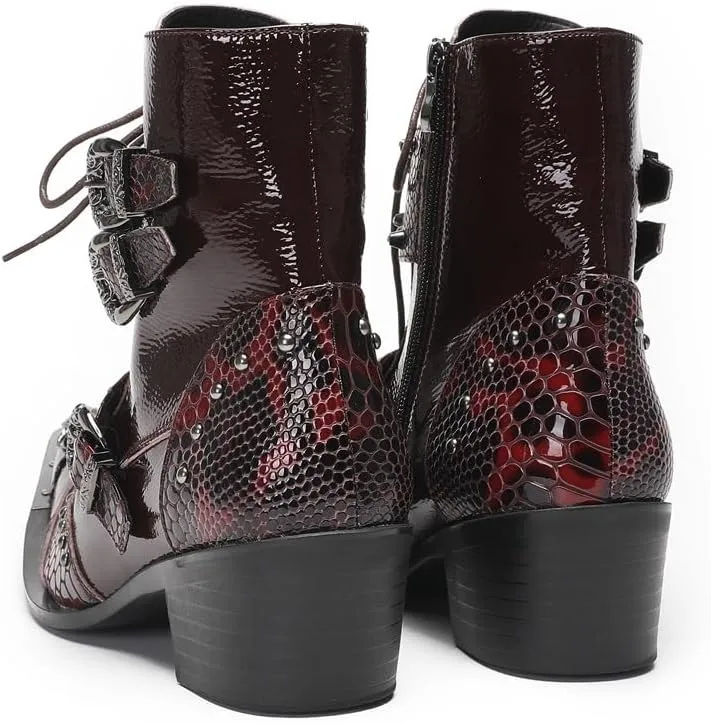 Ankle Boots For Men Party Business Office Holiday Club For Show The First Layer Of Cowhide Genuine Pure Leather