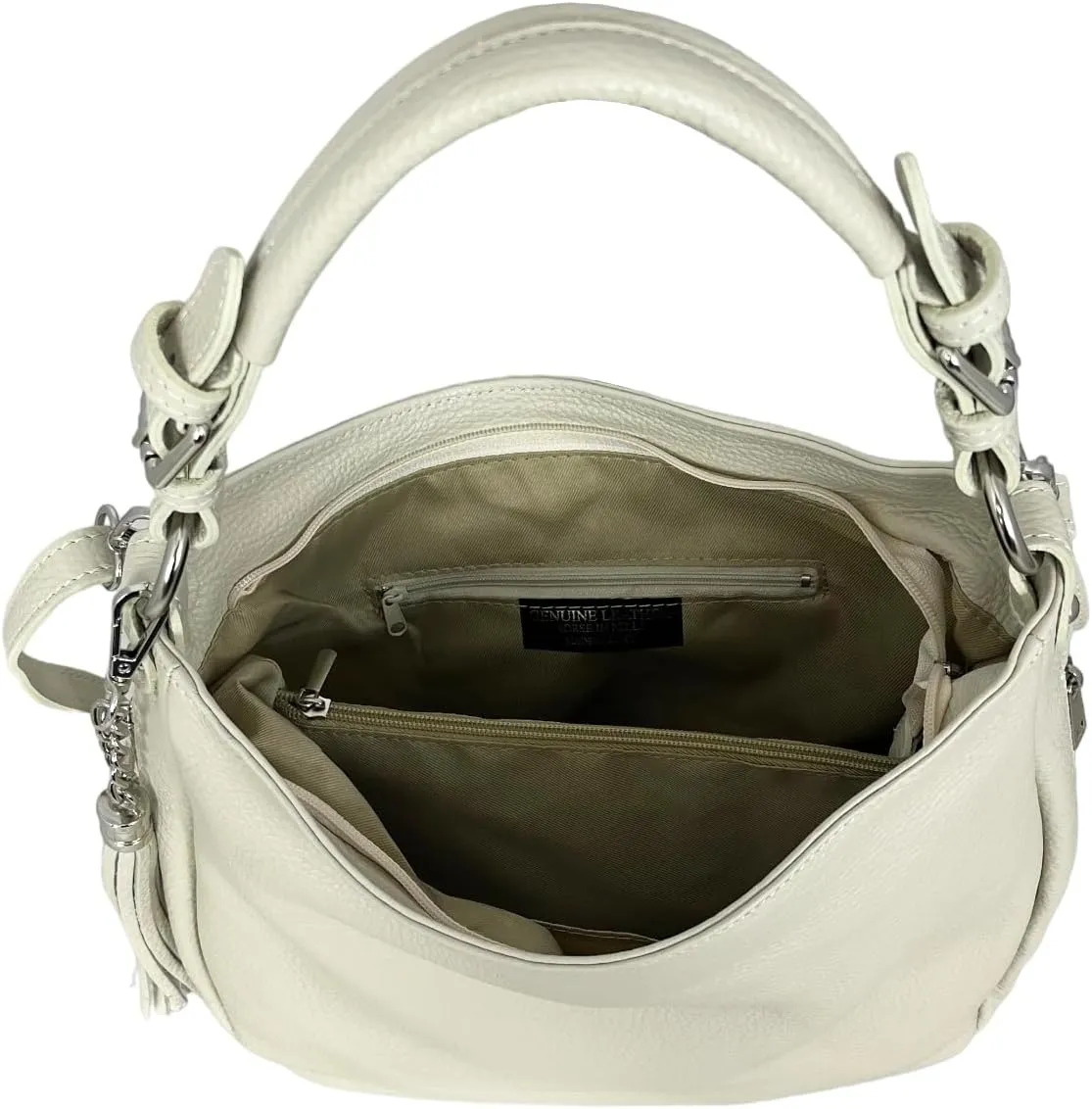Annalisa Shoulder Bag, Genuine Leather Made in Italy