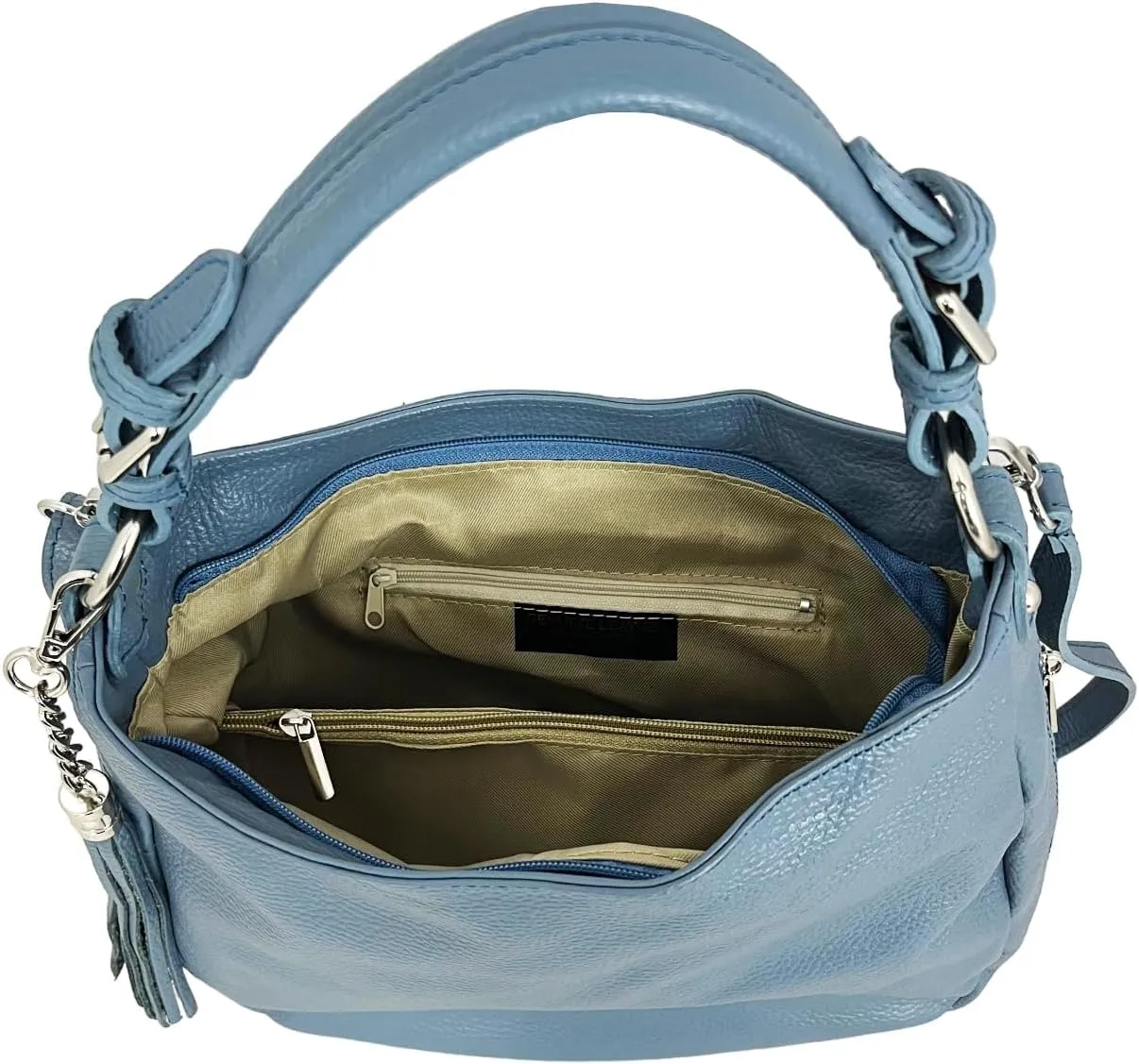 Annalisa Shoulder Bag, Genuine Leather Made in Italy