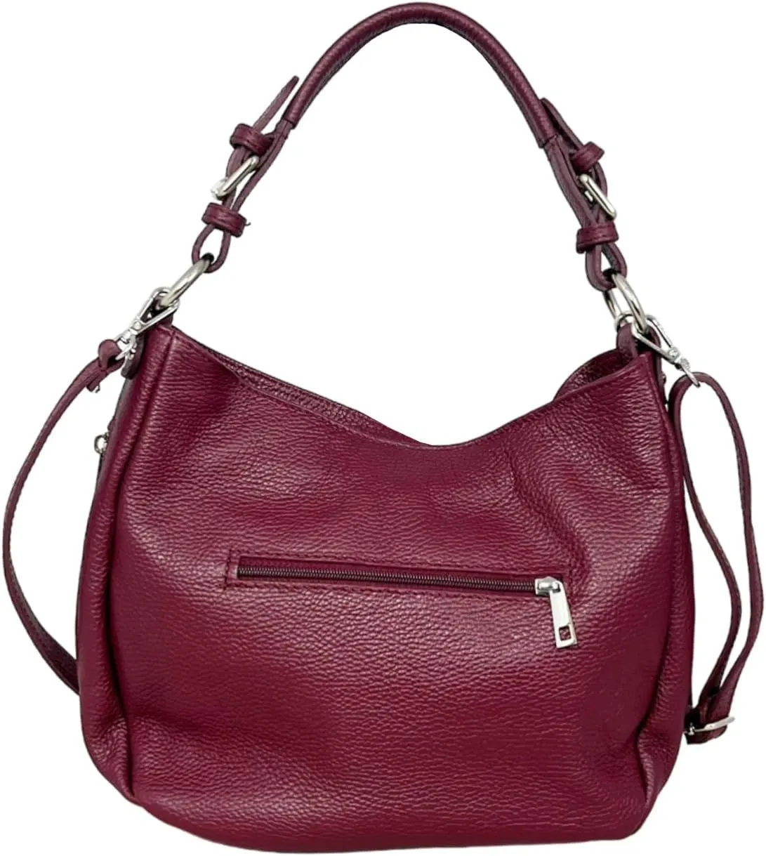 Annalisa Shoulder Bag, Genuine Leather Made in Italy