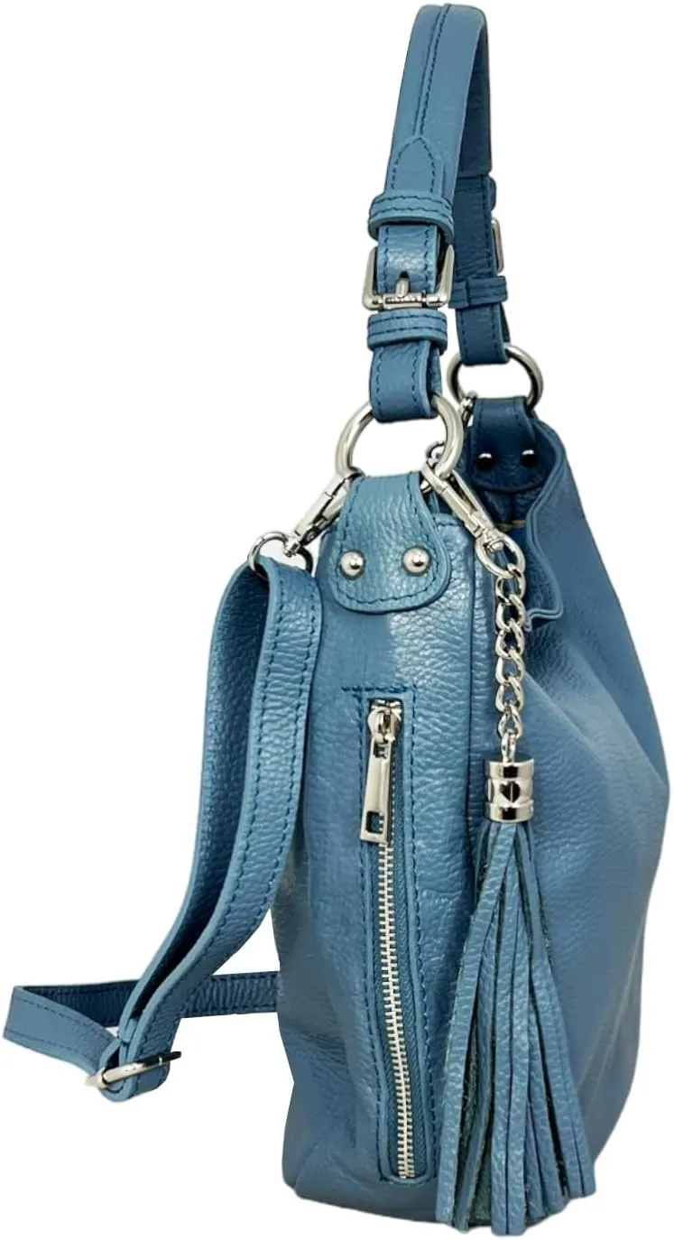 Annalisa Shoulder Bag, Genuine Leather Made in Italy