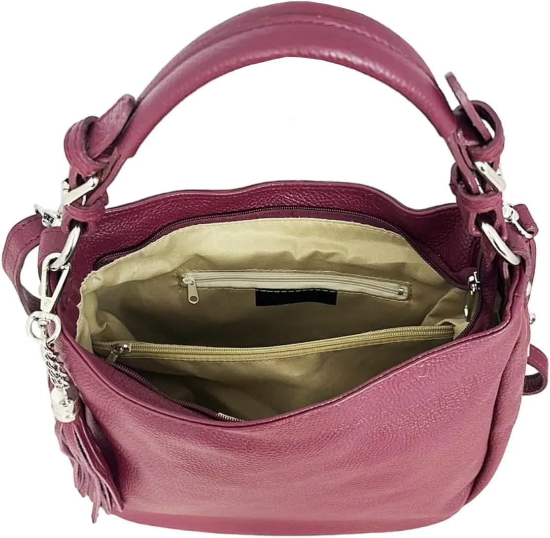 Annalisa Shoulder Bag, Genuine Leather Made in Italy