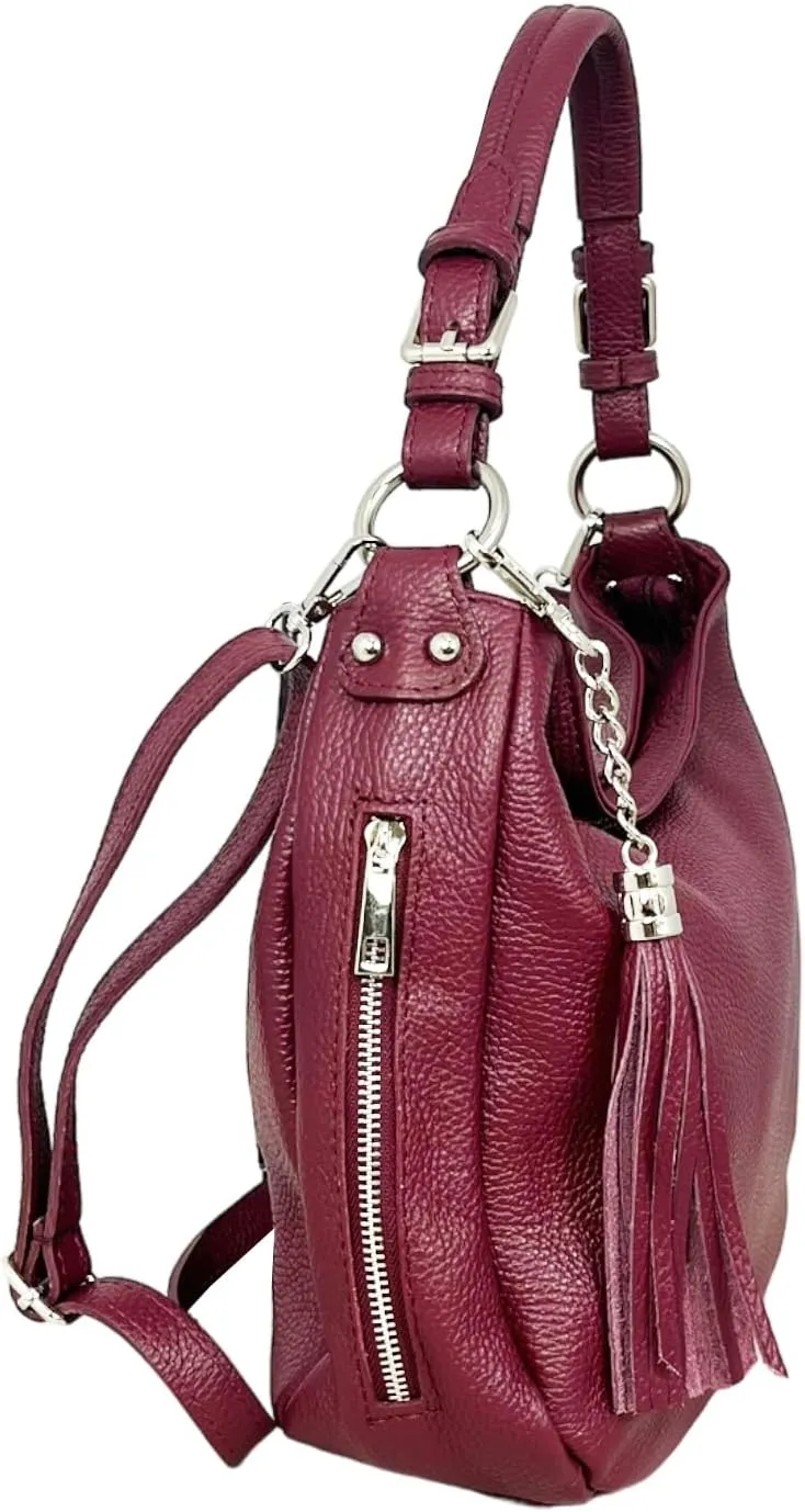 Annalisa Shoulder Bag, Genuine Leather Made in Italy