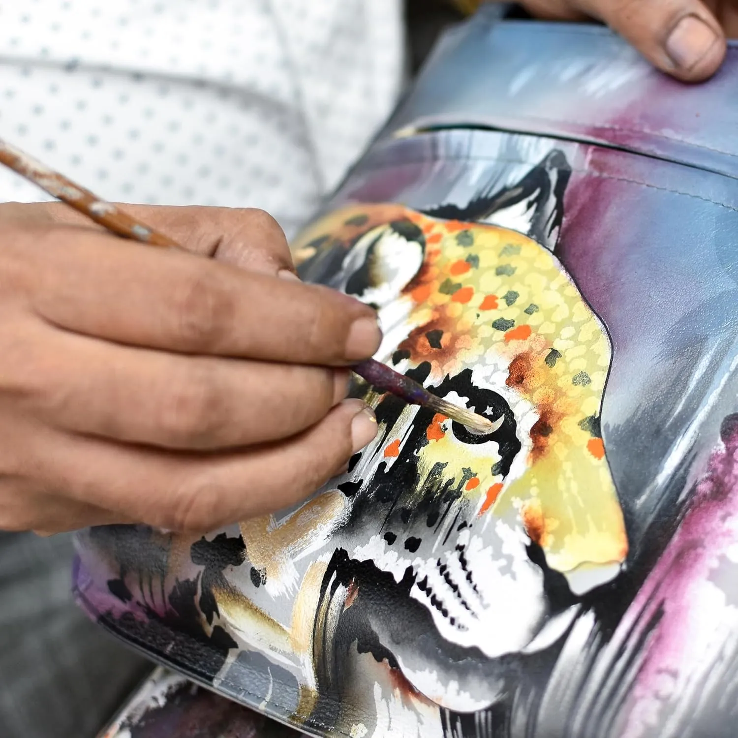 Anuschka Women’s Leather Coin Purse | Genuine Soft Leather | Hand-painted Original Art