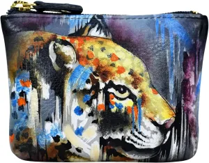 Anuschka Women’s Leather Coin Purse | Genuine Soft Leather | Hand-painted Original Art