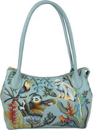 Anuschka Women's Original Hand-Painted Genuine Leather Double Compartment Bag