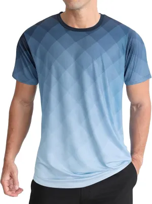 APTRO Men's Athletic T-Shirt Performance Gym Shirt Quick Dry Moisture Wicking Running Workout Short Sleeve Tops