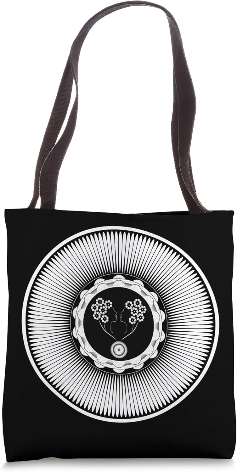 Art Nouveau Flower Tote Bag
