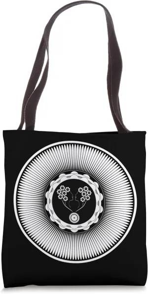 Art Nouveau Flower Tote Bag