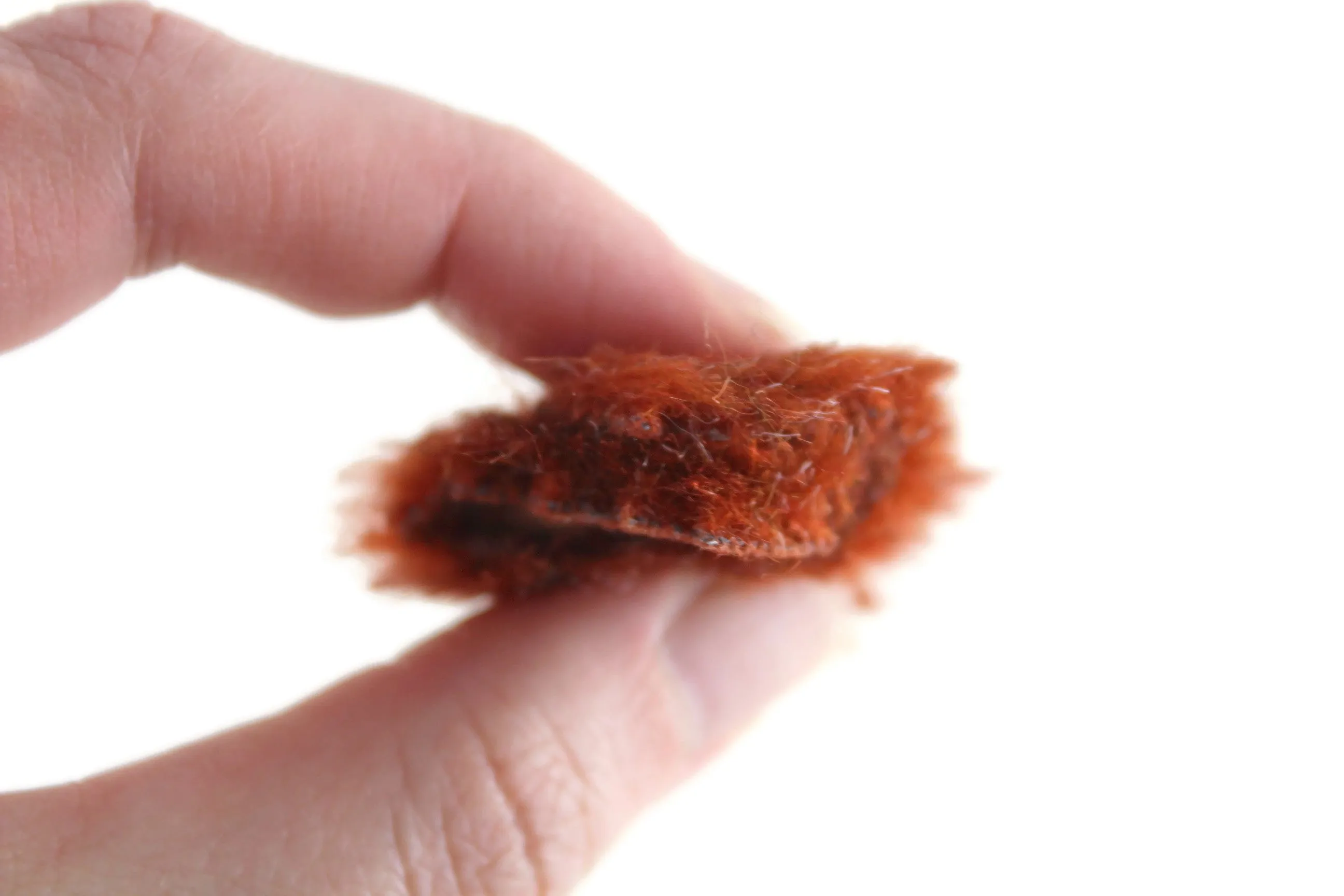 Artisan-Made Vintage 1:12 Miniature Dollhouse Reddish Brown Faux Fur Scarf Stole on Hanger