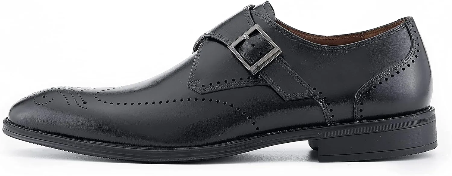 Asher Green AG1101 - Men's Dress Shoes, Formal Men's Shoes - Genuine Calf Leather Double Monk Strap
