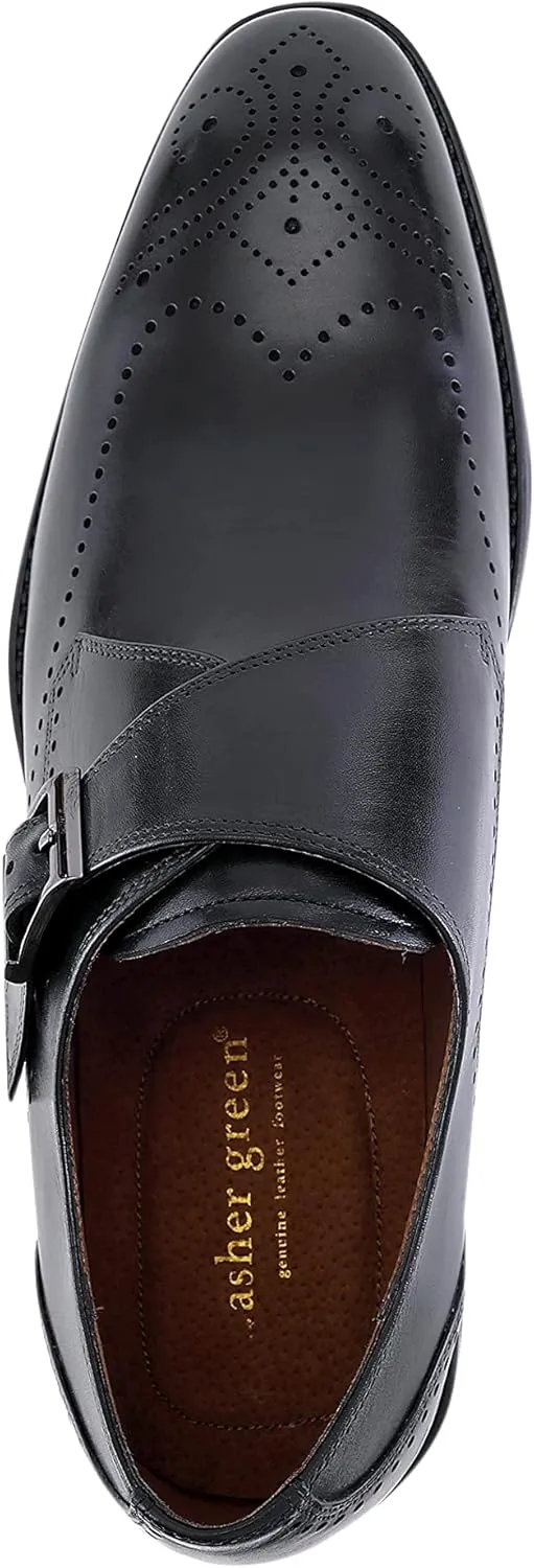 Asher Green AG1101 - Men's Dress Shoes, Formal Men's Shoes - Genuine Calf Leather Double Monk Strap