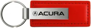 Au-TOMOTIVE GOLD, INC. Officially Licensed Leather Key Chain for Acura (Red)