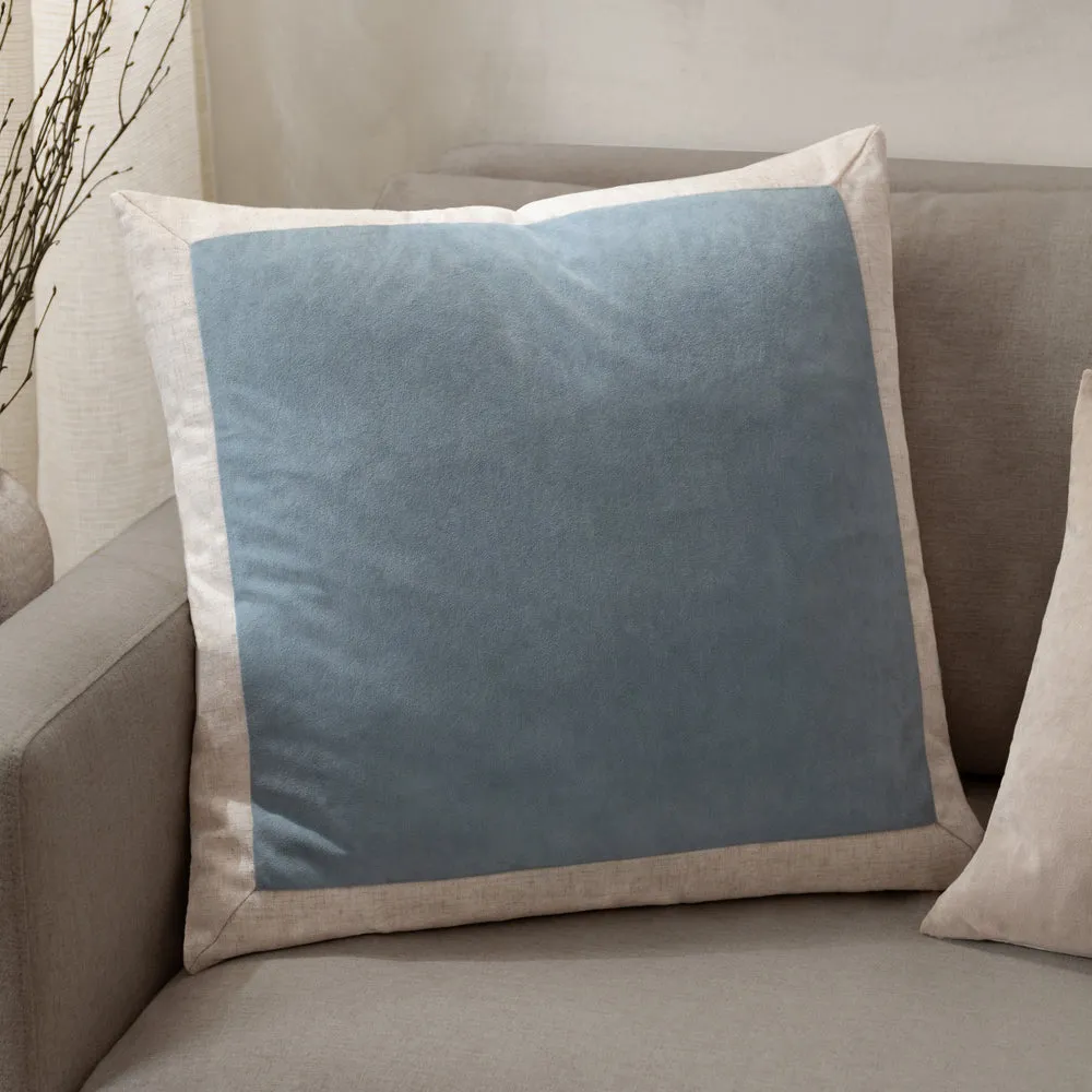 Auden Matte Velvet Cushion Dusty Blue
