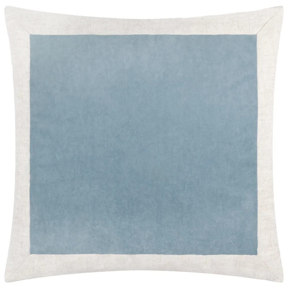 Auden Matte Velvet Cushion Dusty Blue